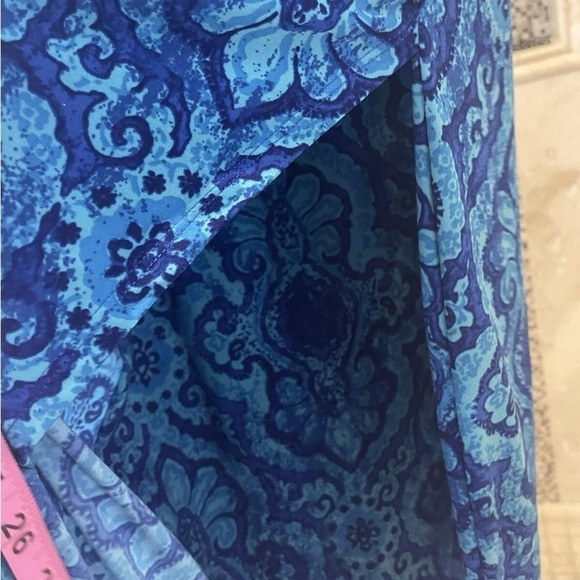 Midi Ralph Lauren Blue Sleeveless Dress - Picture 5 of 6